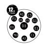 TUGA 12 Note 432Hz D-moll Silver - Handpan