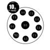 TUGA 10 Note 432Hz D-moll Silver | Gold - Handpan