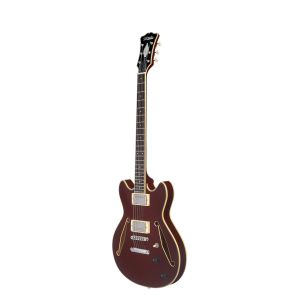 D'Angelico Excel Mini DC Tour Wine gitara elektryczna