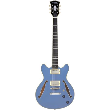 D'Angelico Excel Mini DC Tour Slate Blue - gitara elektryczna