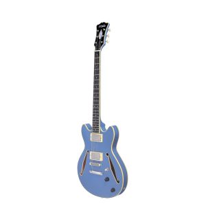 D'Angelico Excel Mini DC Tour Slate Blue - gitara elektryczna