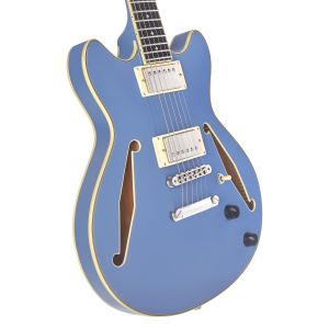 D'Angelico Excel Mini DC Tour Slate Blue - gitara elektryczna