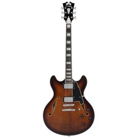 D'Angelico Premier DC Brown Burst - gitara elektryczna