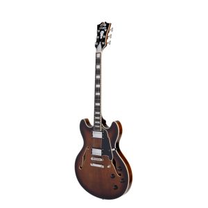 D'Angelico Premier DC Brown Burst - gitara elektryczna