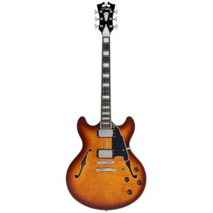 D'Angelico Premier DC Dark Iced Tea Burst - gitara elektryczna