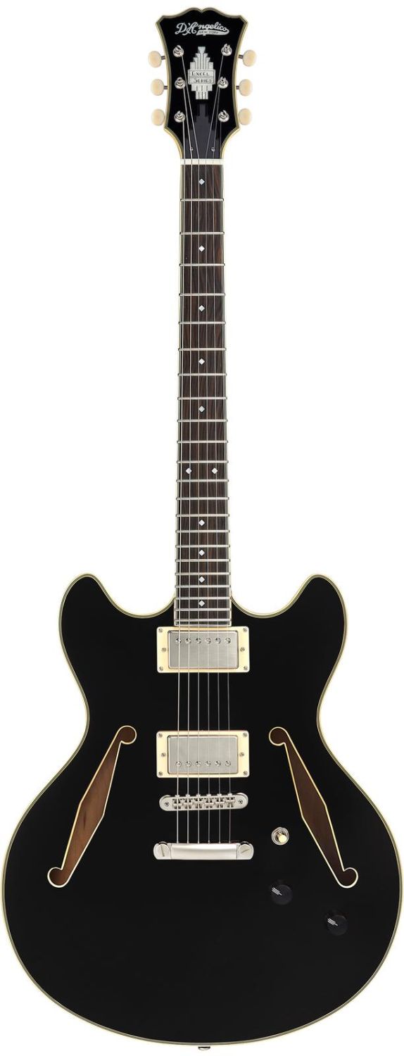 D'Angelico Excel DC Tour Solid Black - gitara elektryczna