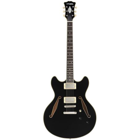 D'Angelico Excel DC Tour Solid Black - gitara elektryczna