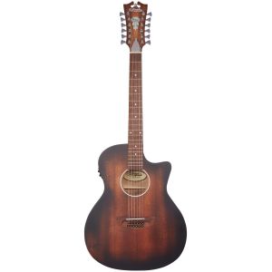 D'angelico Premier Fulton 12 LS Aged Mahogany - gitara elektroakustyczna 12-strunowa