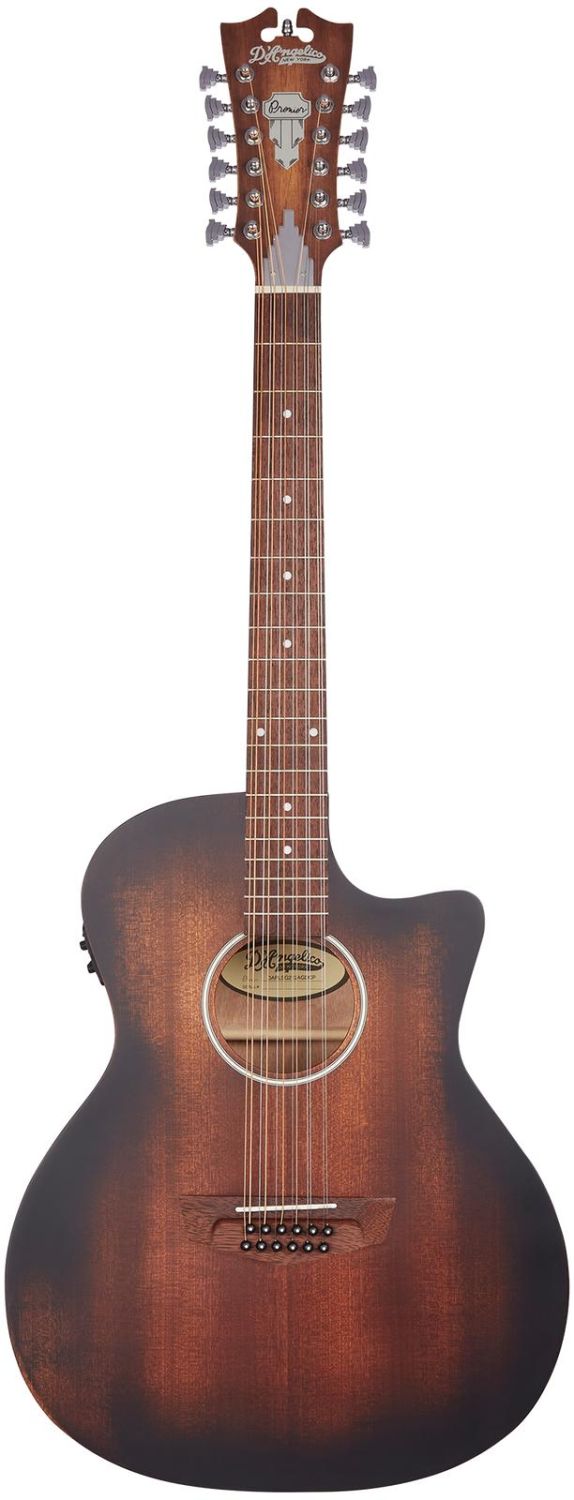 D'angelico Premier Fulton 12 LS Aged Mahogany - gitara elektroakustyczna 12-strunowa