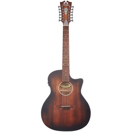 D'angelico Premier Fulton 12 LS Aged Mahogany - gitara elektroakustyczna 12-strunowa