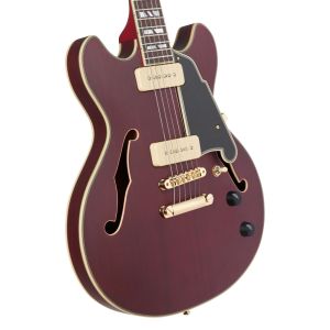 D’Angelico Deluxe Mini DC Trans Wine - gitara elektryczna