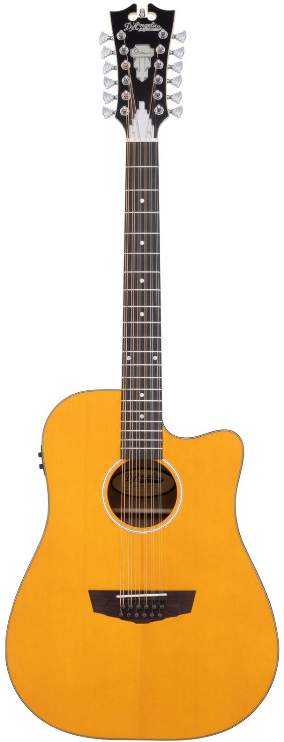 D'angelico Premier Bowery 12 LS Vintage Natural - gitara elektroakustyczna 12-strunowa