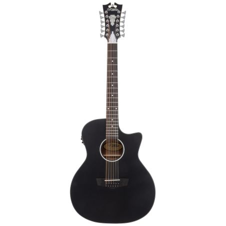 D'angelico Premier Fulton 12 LS Matte Black - gitara elektroakustyczna 12-strunowa