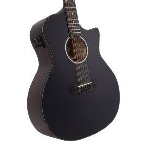 D'angelico Premier Fulton 12 LS Matte Black - gitara elektroakustyczna 12-strunowa