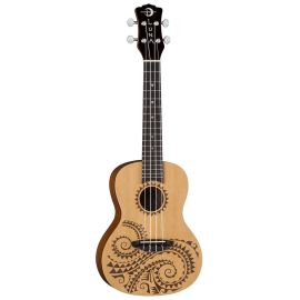 Luna Uke Tattoo Spruce Concert - ukulele koncertowe - Powystawowe