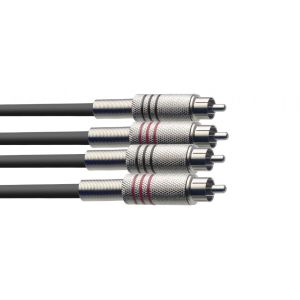 Stagg STC 6 C - kabel RCA - RCA podwójny 6m