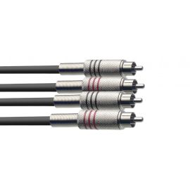 Stagg STC 6 C - kabel RCA - RCA podwójny 6m