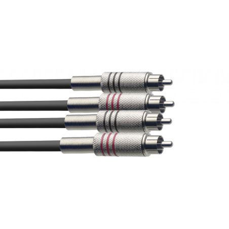 Stagg STC 6 C - kabel RCA - RCA podwójny 6m