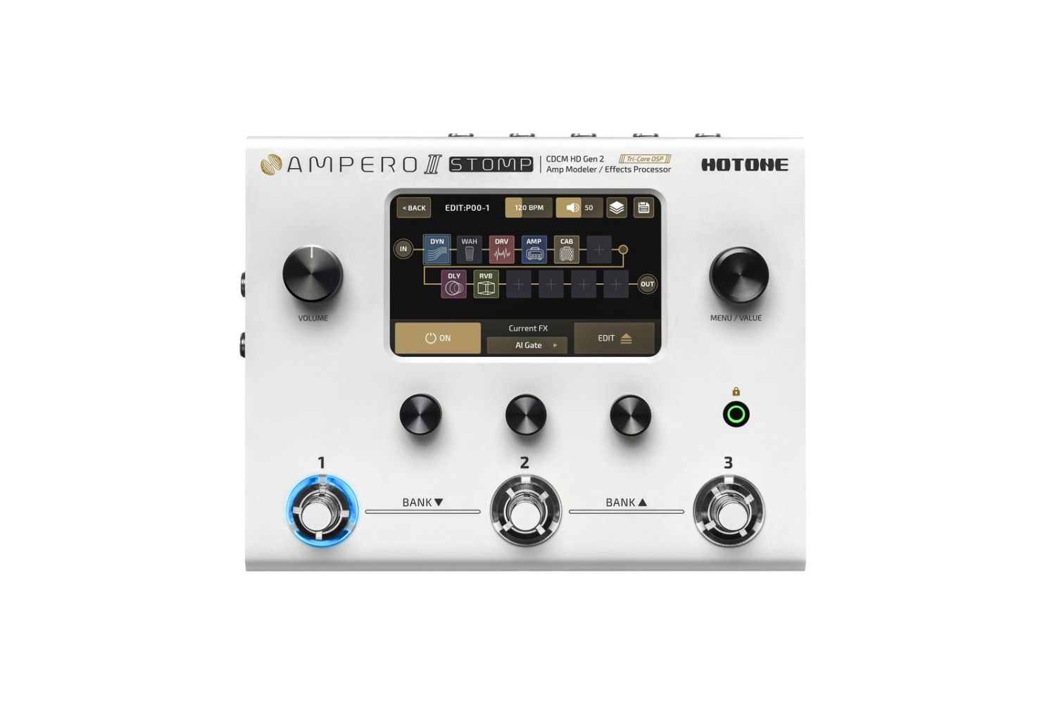 Hotone Ampero II Stomp - multiefekt gitarowy