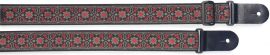 Stagg SWO-FLO RED - pasek do gitary, nylonowy