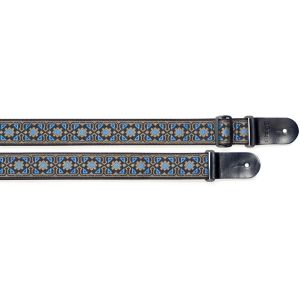 Stagg SWO-FLO BLU - pasek do gitary, nylonowy
