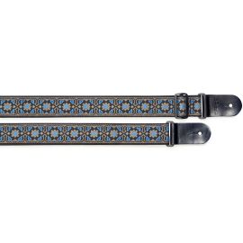 Stagg SWO-FLO BLU - pasek do gitary, nylonowy