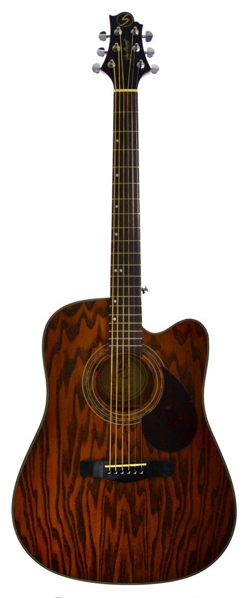 Samick D 4 CE N - gitara elektroakustyczna - uszkodzona