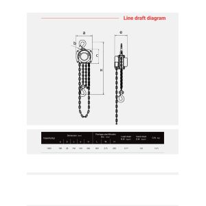 FOS 360 Chain Hoist 1000 kg - wciągarka ręczna