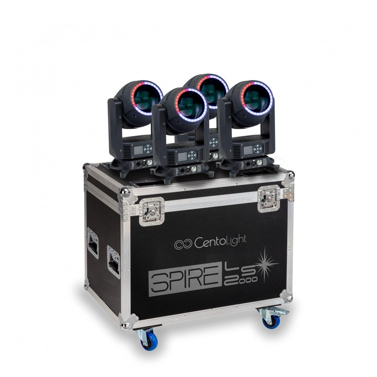 CENTOLIGHT LS2000 ZESTAW 4 GŁÓW RUCHOMYCH LASEROWYCH Z ETUI
