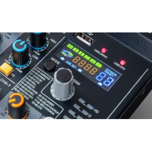 Soundsation MIOMIX 4LS - 4-kanałowy mikser z efektami, Bluetooth, OTG i interfejsem audio
