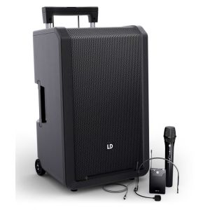 LD Systems Anny 12 HBH2 B5 - 12-calowy przenośny głośnik Bluetooth® z akumulatorami i mikserem