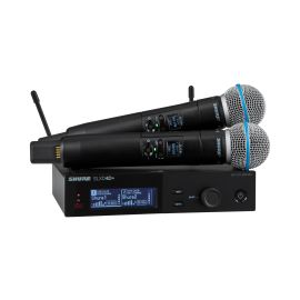 Shure SLXD24D+E/B58-G65 - Podwójny cyfrowy system bezprzewodowy z dwoma nadajnikami/mikrofonami do ręki