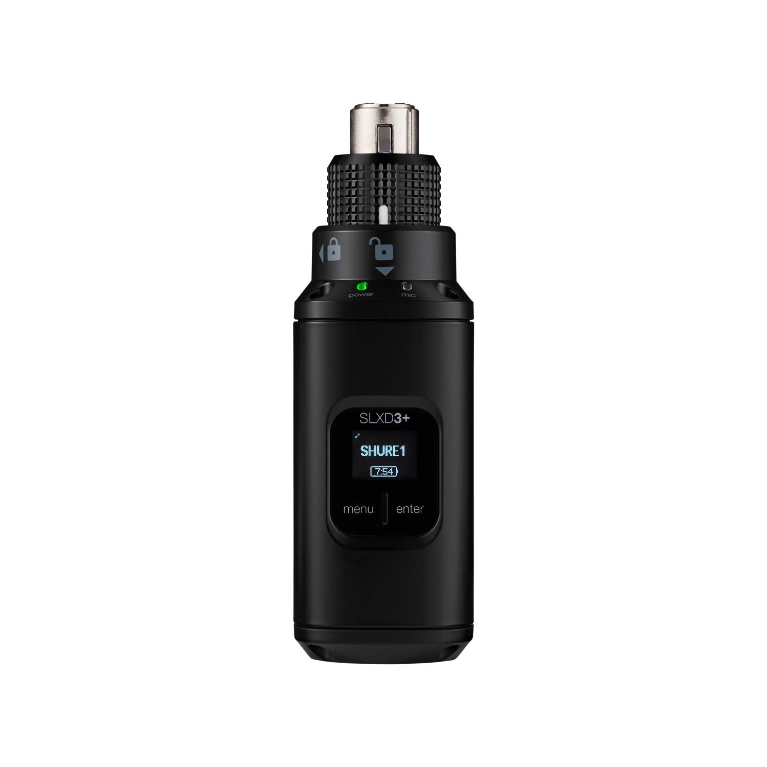 Shure SLXD3+G65 - Nadajnik typu Plug-On ze złączem XLR do cyfrowego systemu bezprzewodowego (470-606)