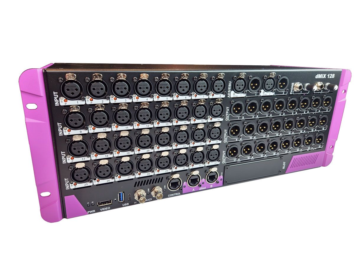 VIOLETAUDIO DMIX128 - RACKOWY MIKSER CYFROWY Z AES67 I MADI