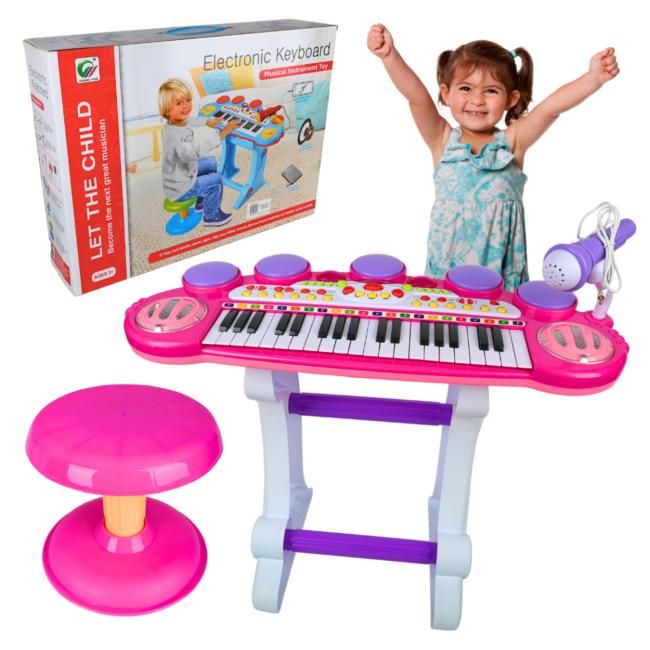 SUPRIMO EVA keyboard edukacyjny elektroniczny bateryjny organy pianino do nauki dla dzieci