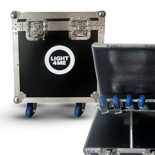 LIGHT4ME RED LINE CASE 2IN1 skrzynia transportowa na 2 głowice ruchome akcesoria