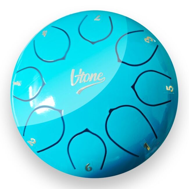 V-TONE VBJ 6-8 C stalowy bęben językowy tank drum hank drum cyjan 6 cali 8 tonów