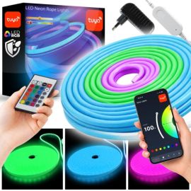 DH Light LD15 taśma LED neon RGB 15m – kompletny zestaw smart tuya / pilot