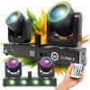 LIGHT4ME CLONE 2 multiefekt oświetleniowy 3w1 oświetlenie sceniczne LED DMX 2x głowica ruchoma spot 100W