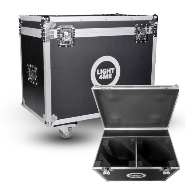 LIGHT4ME VENOM LBS 330 CASE 2IN1 skrzynia transportowa na 2 głowice ruchome przegroda na akcesoria
