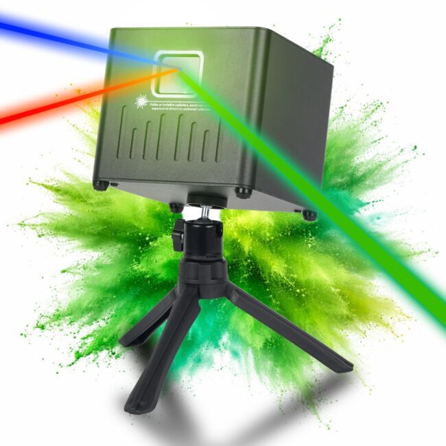 LIGHT4ME ACCU APP LASER akumulatorowy projektor skaner laserowy oświetlenie sceniczne RGB