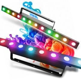 E
VOLIGHTS PIXEL BAR 12x4W RGBA listwa oświetleniowa oświetlenie dekoracyjne LED DMX