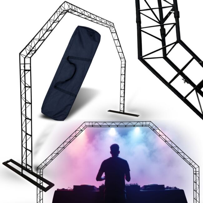 DNA DJ GATE rampa oświetleniowa statyw DJ brama wolnostojąca konstrukcja sceniczna łuk