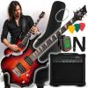 V-TONE EGS 39 SB gitara elektryczna 4/4 sunburst 39" HH wzmacniacz pokrowiec pasek przewód jack-jack tuner kostki