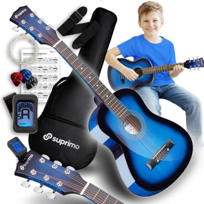 SUPRIMO JRA SET BB gitara akustyczna 1/4 blueburst do nauki dla początkujących
