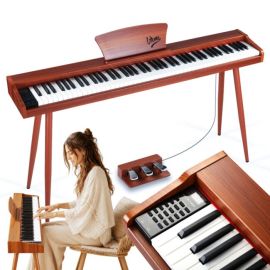 V-TONE BL-130 pianino cyfrowe czteronożne brązowe wolnostojące 88 klawiszy