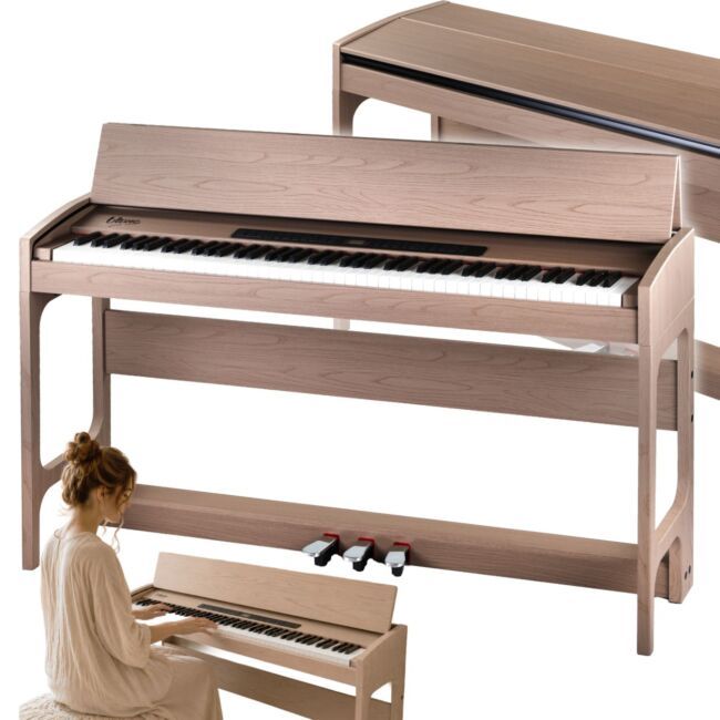 V-TONE BL-8815 pianino cyfrowe stacjonarne beżowe 88 klawiszy ważona klawiatura młoteczkowa