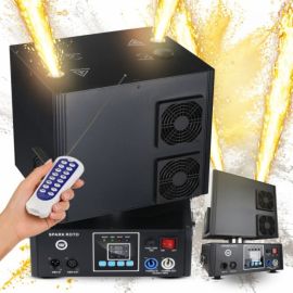 LIGHT4ME SPARK ROTO obrotowa wytwornica iskier maszyna do zimnych ogni 1300W DMX podwójna fontanna iskier do 5 metrów
