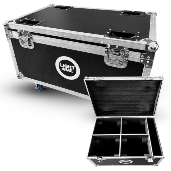 LIGHT4ME SKY WASH 18x10W CASE 4IN1 skrzynia transportowa na 4 głowice ruchome przegroda na akcesoria