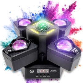 LIGHT4ME MADNESS QUATRO 4IN1 ruchomy multiefekt oświetleniowy oświetlenie sceniczne LED DMX